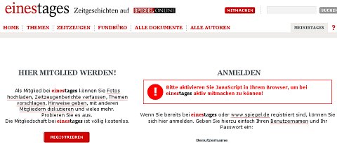 eines Tages