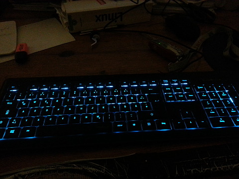 beleuchtete Tastatur
