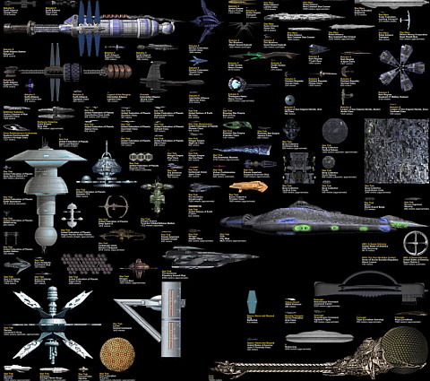 Science Fiction starships