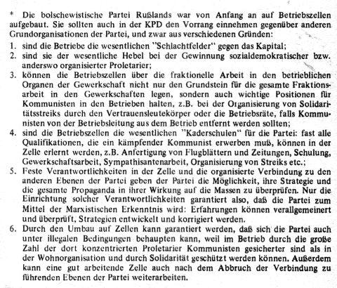 Betriebszellen