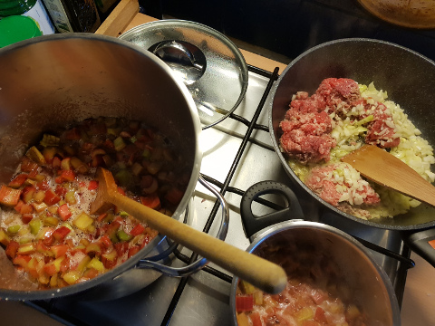 rharbarber und Chili