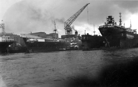 Hafen Hamburg 1958