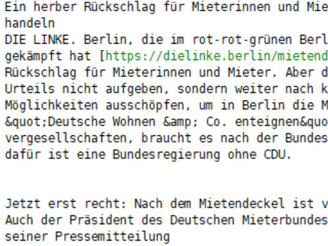 newsletter linke